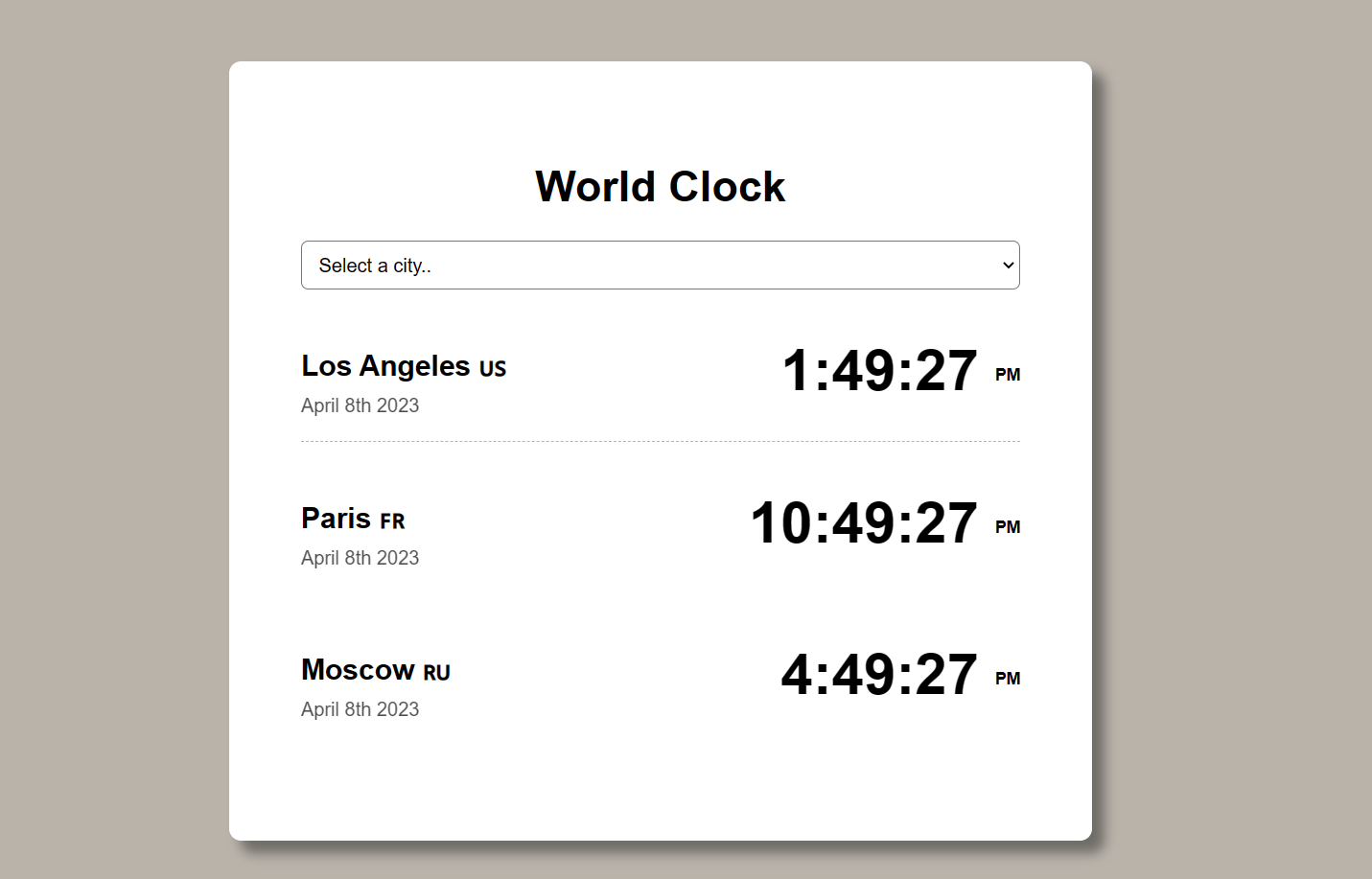 Coded Clock App